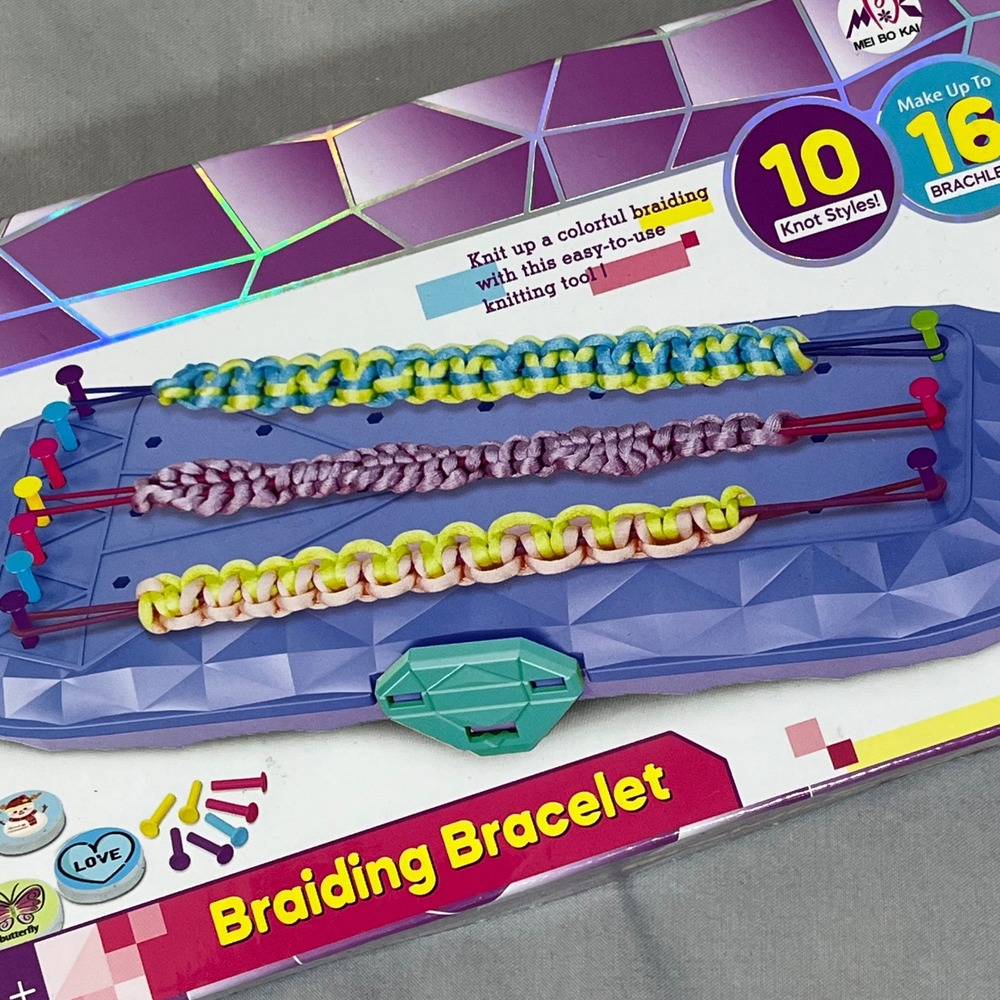 ZMMB Braiding Bracelet Maker Kit DIY Jewelry Loom 10 Knot Styles New